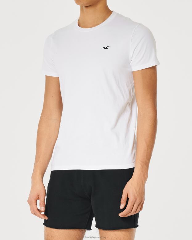 Bottoms Hollister Men Terry Fleece Logo Shorts 5\\ 488201135 Black